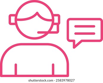 Customer Service vector icon. Can be used for printing, mobile and web applications.