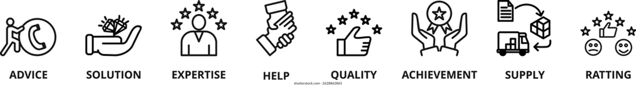 Customer Service vector icon illustration concept