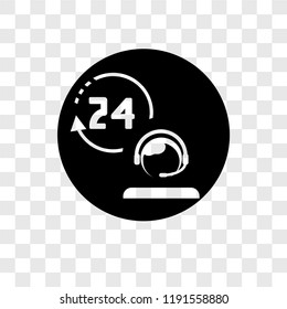 Customer service vector icon isolated on transparent background, Customer service transparency logo concept
