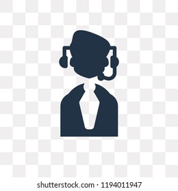 Customer service vector icon isolated on transparent background, Customer service transparency concept can be used web and mobile