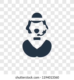 Customer service vector icon isolated on transparent background, Customer service transparency logo 