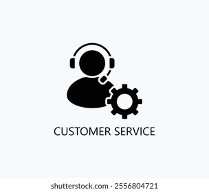 Customer Service Vector, Icon Or Logo Sign Symbol Illustration
