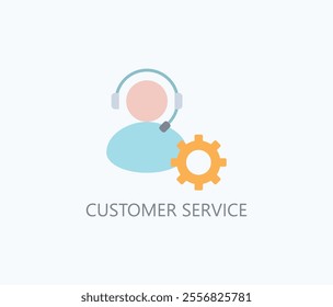 Customer Service Vector, Icon Or Logo Sign Symbol Illustration