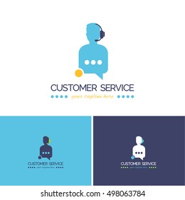 Customer Service Vector Icons, Logos, Sign, Symbol Template 