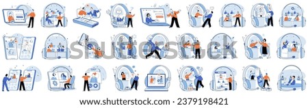Customer service. Vector illustration. Technology enables seamless customer service experiences The internet provides convenient access to customer service and support IT support plays crucial role