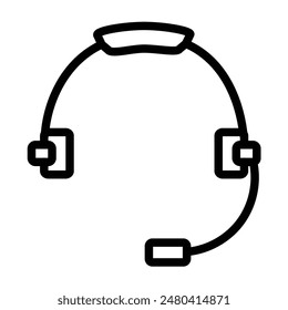 Kundenservice Vektorgrafik Line Icon Design