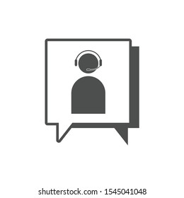 customer service vector logo design