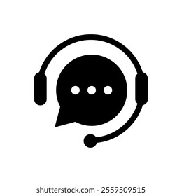 Customer service waiter vector icon, customer service symbol flat design.