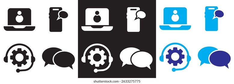 Icono de Web de Servicio al cliente. . Ayuda y Vector de Asistencia. Asistencia y Vector de servicio. Vector para Sitios web, interfaces móviles, presentaciones, Anuncio, imagen de marca, etc. Ilustración vectorial. EPS 10