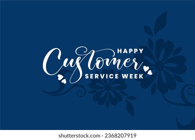 customer service week holiday concept