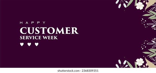 customer service week holiday concept