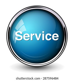 Customer service word icon