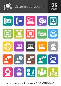 Customer Services Filled Icons