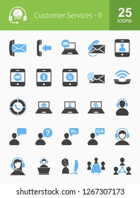 Customer Services Filled Icons