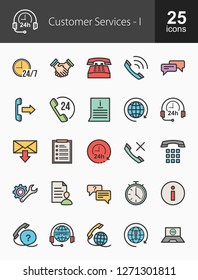 Customer Services Filled Icons