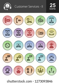 Customer Services Filled Icons