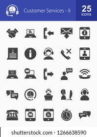 Customer Services Glyph Icons