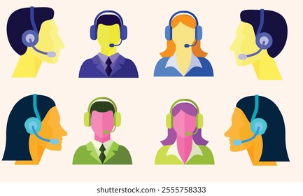 Customer services, hotline, call center, help center sign icon symbol ui and ux design, glyphs and stroke line icon