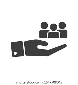Customer servise icon isolated on white background. Vector illustration. Eps 10.