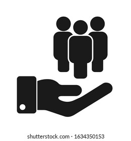 Customer servise icon isolated on white background. Vector illustration.