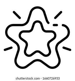 Customer star excellence icon. Outline customer star excellence vector icon for web design isolated on white background