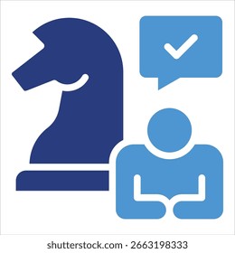 Elemento De Ícone De Estratégia Do Cliente Para Projeto