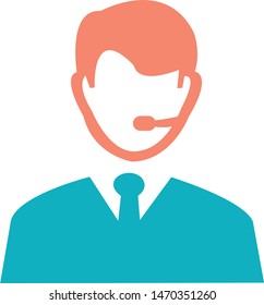 customer support agent service icon