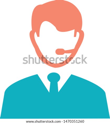 customer support agent service icon