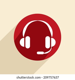 customer support avatar, headphone