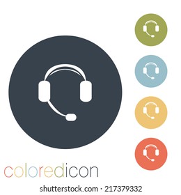 customer support avatar, headphone
