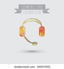 customer support avatar, headphone icon. help sign