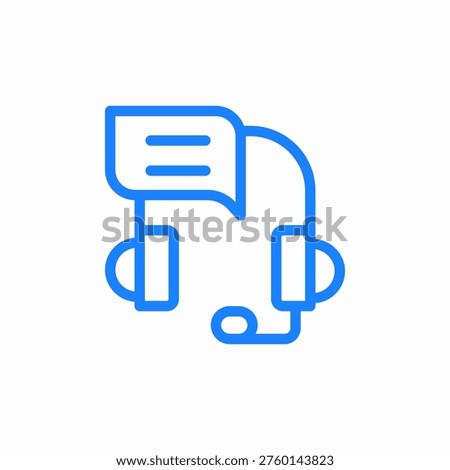 customer support chat icon sign vector