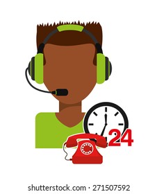 customer support design, vector illustration eps10 graphic 