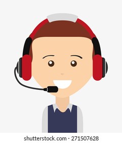 customer support design, vector illustration eps10 graphic 