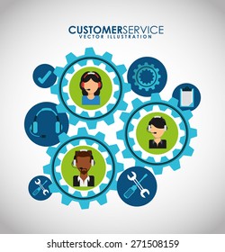 customer support design, vector illustration eps10 graphic 