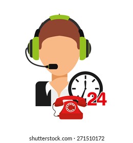 customer support design, vector illustration eps10 graphic 