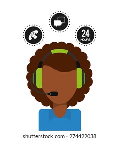customer support design, vector illustration eps10 graphic 