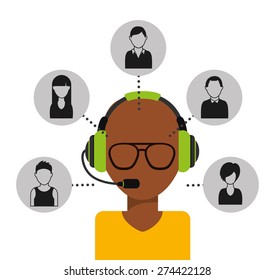 customer support design, vector illustration eps10 graphic 