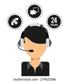 customer support design, vector illustration eps10 graphic 