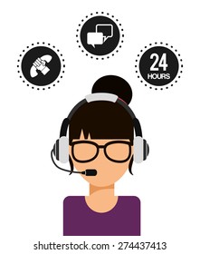 customer support design, vector illustration eps10 graphic 