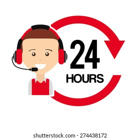 customer support design, vector illustration eps10 graphic 