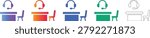 Customer Support Desk Icon Set vol 1855
