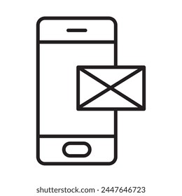 customer support email icon isolated