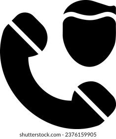 customer support glyph icon illustration vector