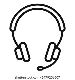 Kundenbetreuung Headset Icon Perfekt für Call Center und Service
