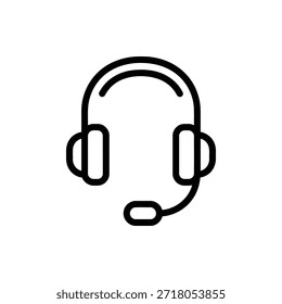Ein Headset für den Kundensupport mit einem Mikrofon für Service-Agenten.
