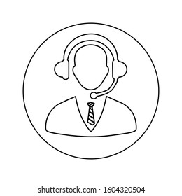 customer support icon / Call center, consultant, service