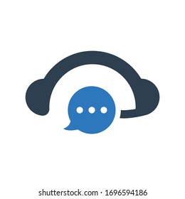 Icono de Soporte al Cliente. Vector del centro de llamadas