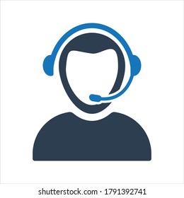 Customer support icon. Call center icon