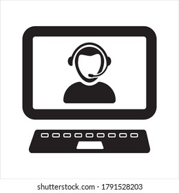 Customer support icon. Call center icon